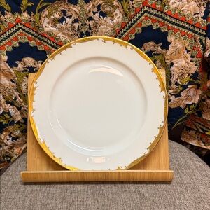 Elegant Gold Rimmed Dinner Plate